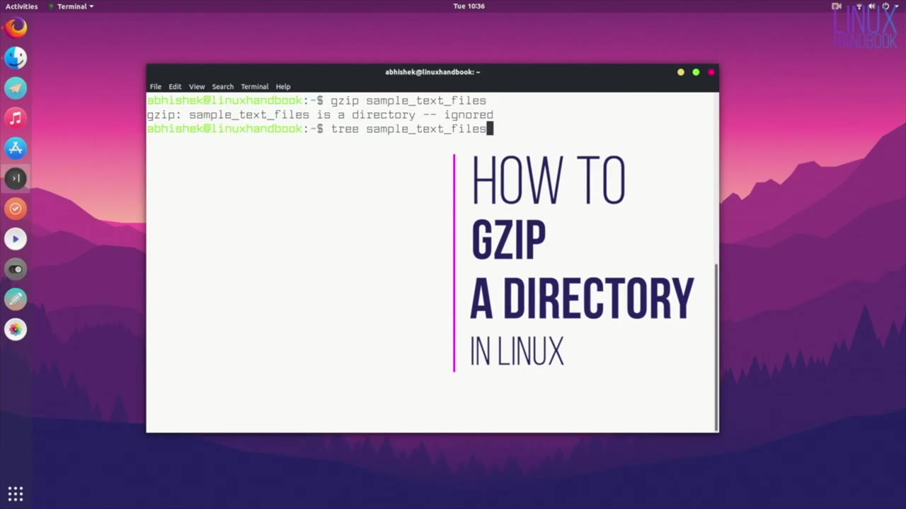 Gzip a Directory in Linux Command Line
